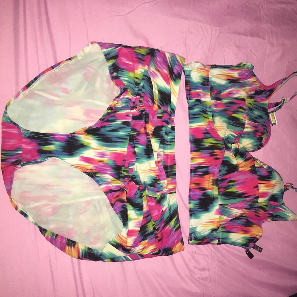 rainbow color swimsuit